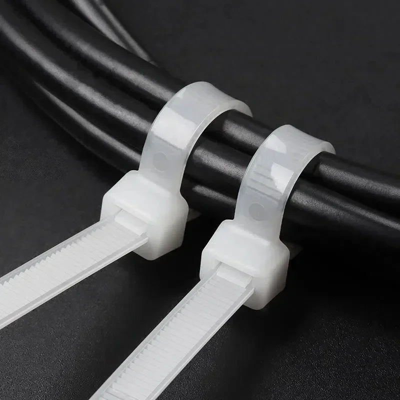 1000/100 Pieces Nylon Self-locking Cable Ties