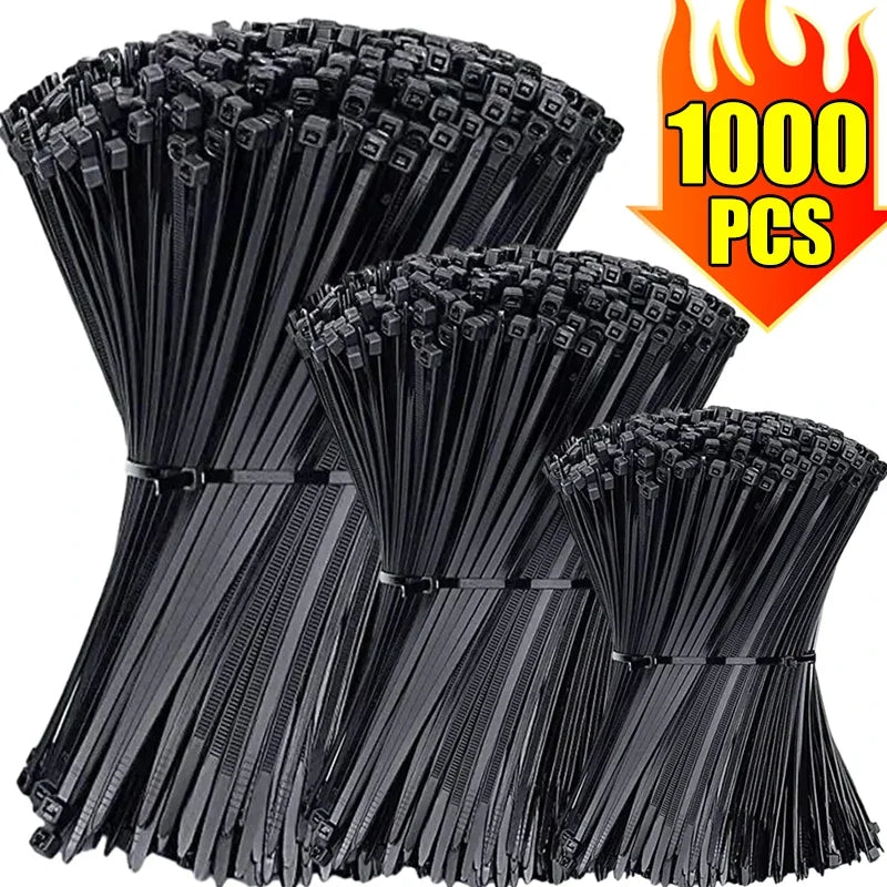 1000/100 Pieces Nylon Self-locking Cable Ties