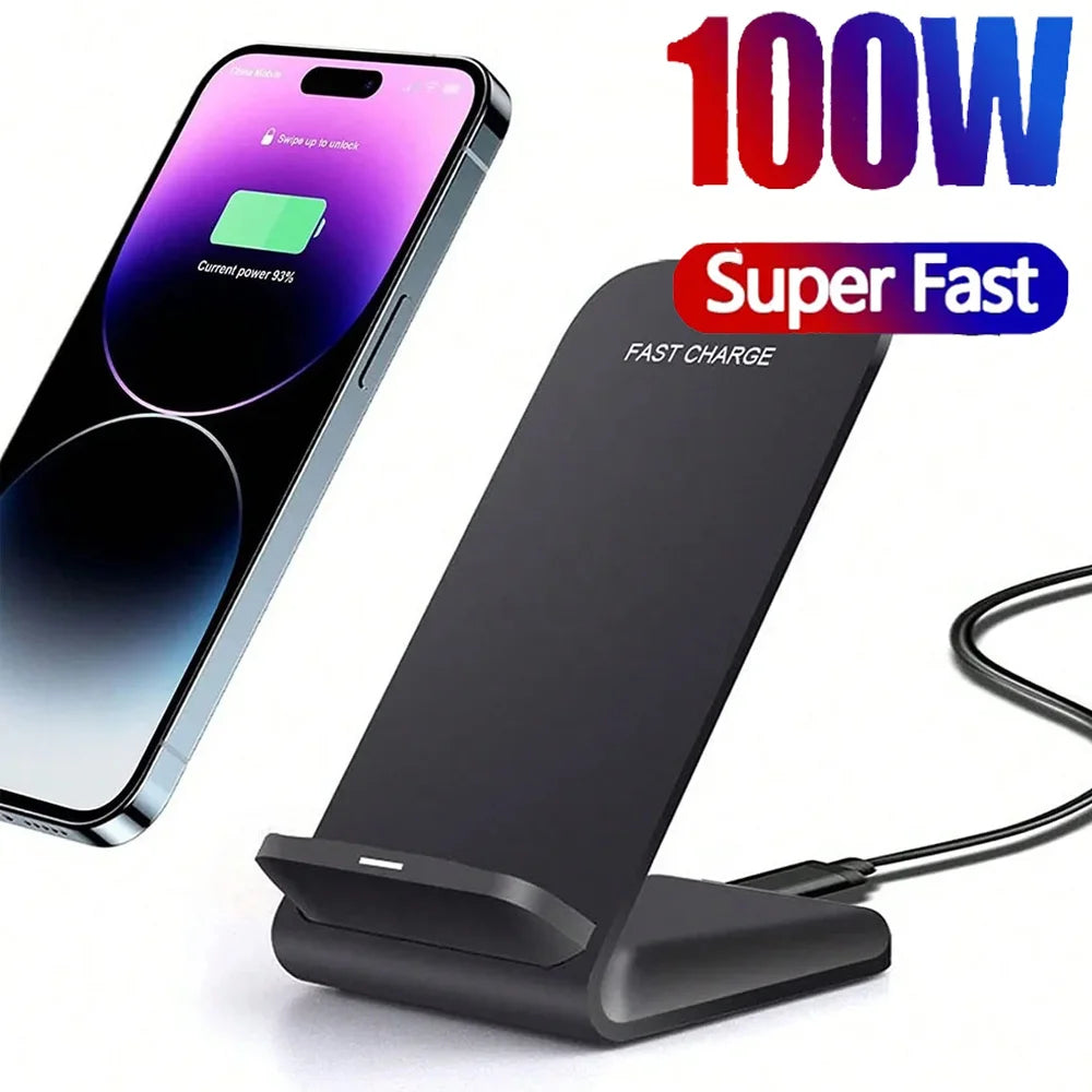 100W Wireless Charger Stand Pad