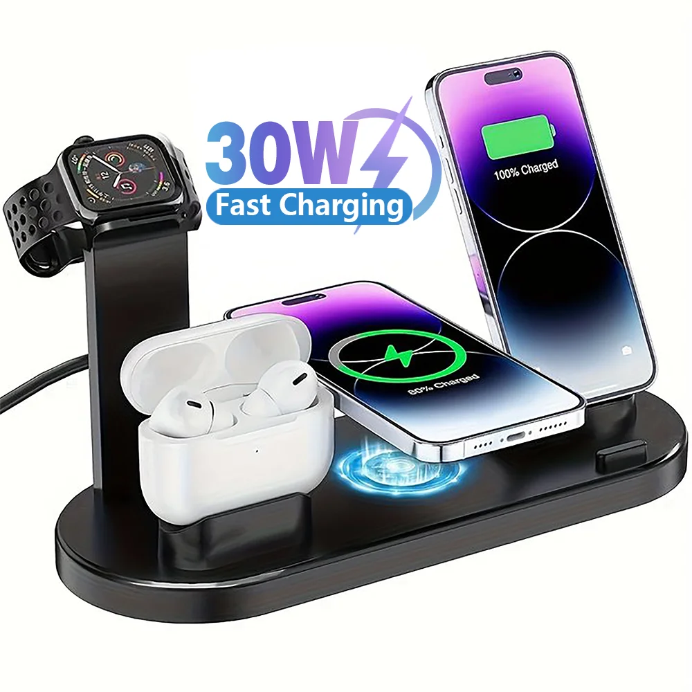 7 in 1 Wireless Charger Stand Pad For iPhone