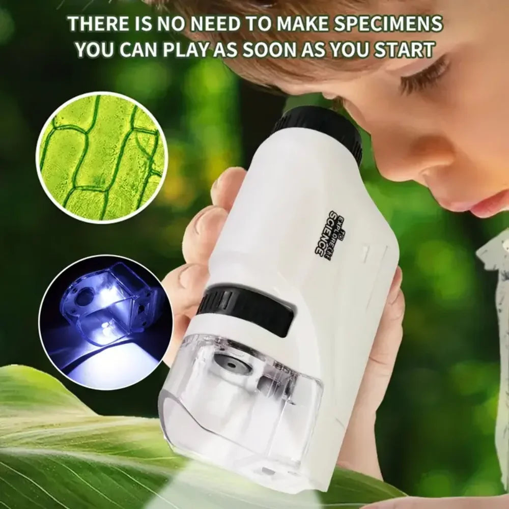 Handheld Microscope 60-120x with LED Light