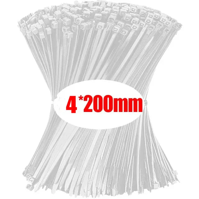 1000/100 Pieces Nylon Self-locking Cable Ties