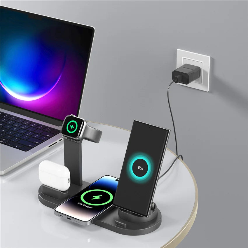 7 in 1 Wireless Charger Stand Pad For iPhone