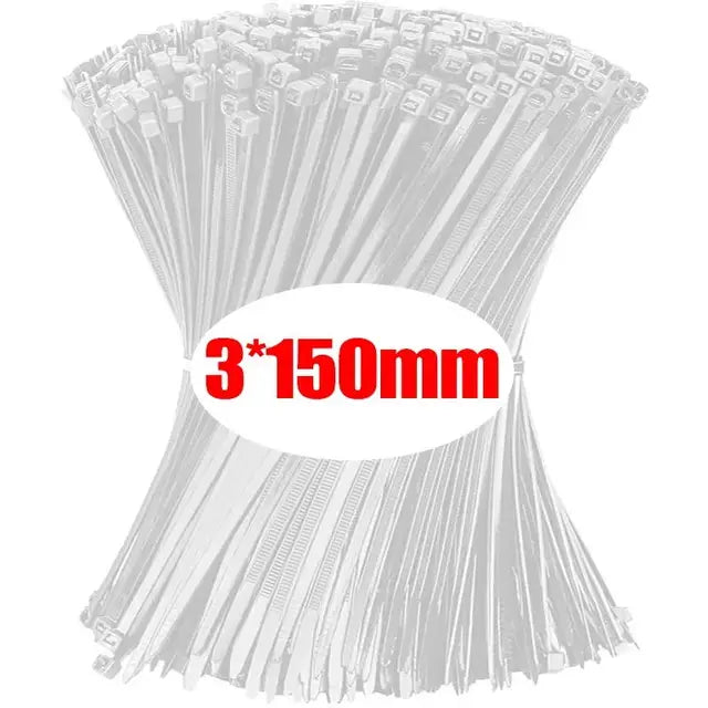 1000/100 Pieces Nylon Self-locking Cable Ties