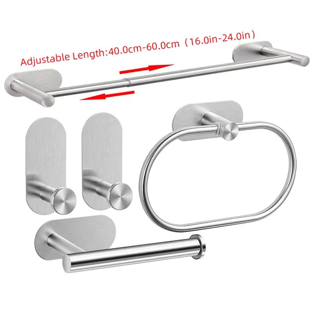 American Style Nickel Bathroom Hardware Set